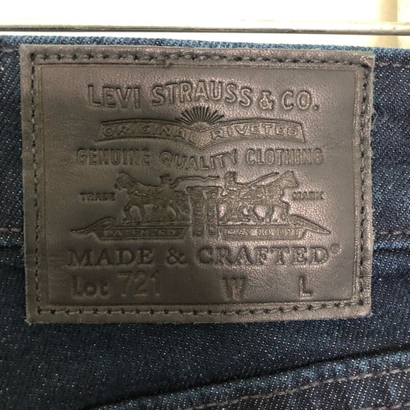 Levi’s Made & Crafted 721 Paneled High Rise Skinny Jeans 24/32 - Picture 7 of 12
